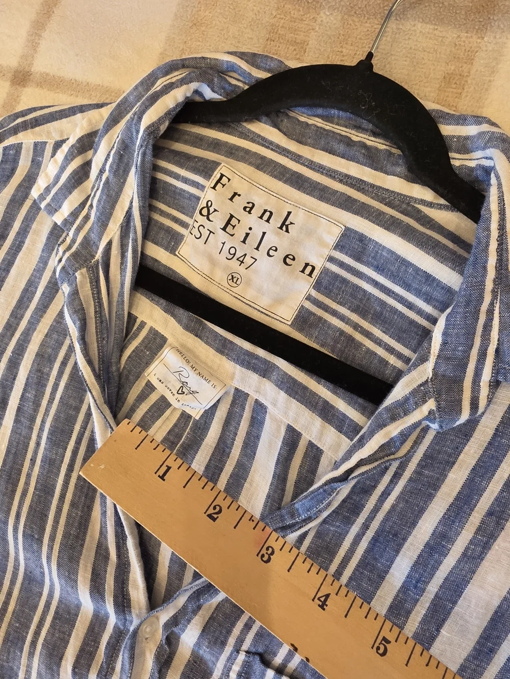 Frank & Eileen Rory Linen Shirtdress XL - Picture 3 of 8